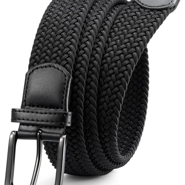 CHAOREN Mens Belt - Braided Stretch Golf Belt for Men 1 3/8"- Gift for Golf Pants Casual Shorts Jeans