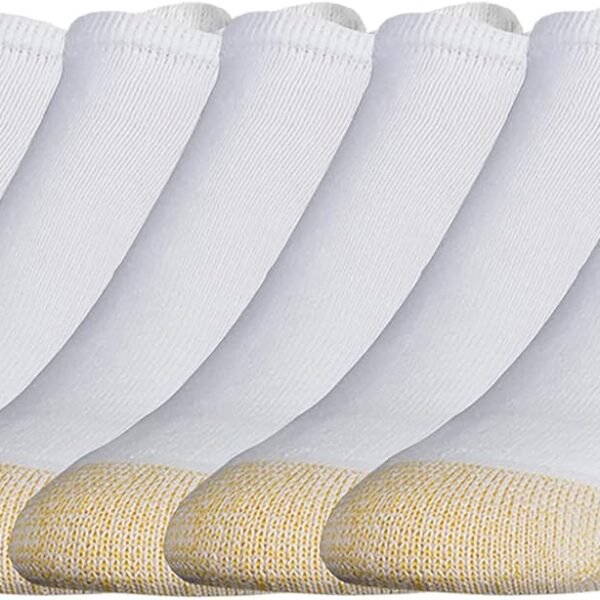 GOLDTOE Men's 656F Cotton No Show Athletic Socks, Multipairs