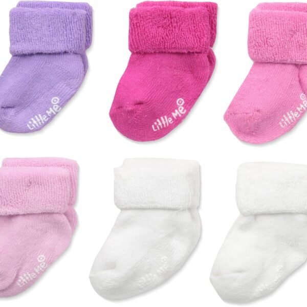 Little Me baby-girls 6 Pack Variety Socks